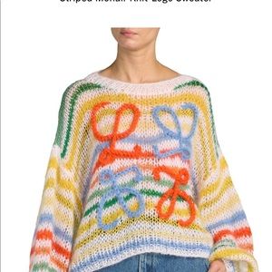 Authentic Loewe Mohair striped sweater